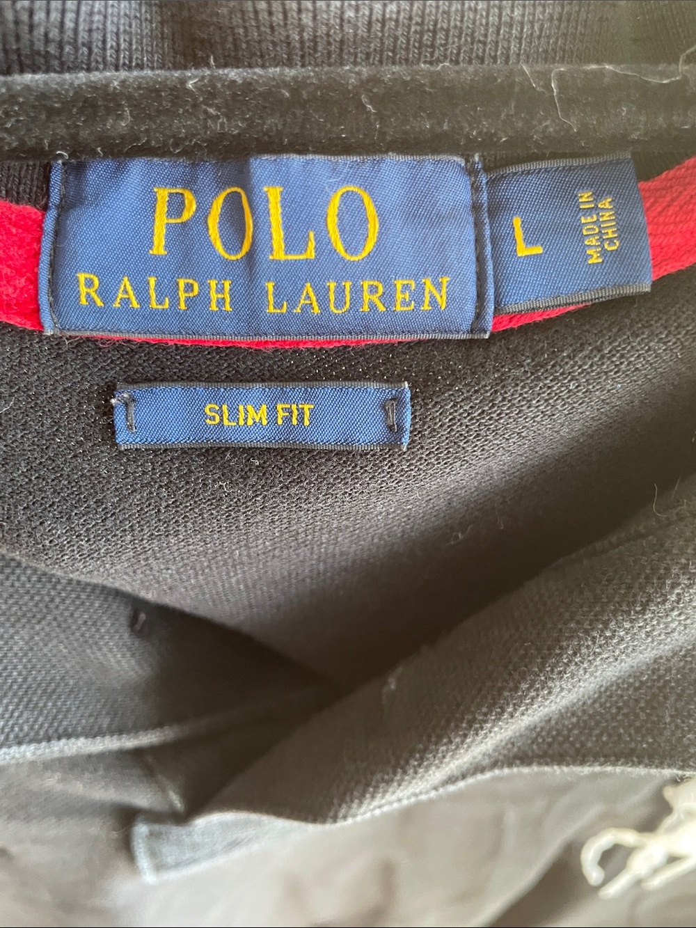 Ralph Lauren Black Polo with White Pony and Multicolor Crest - Picture 5 of 5